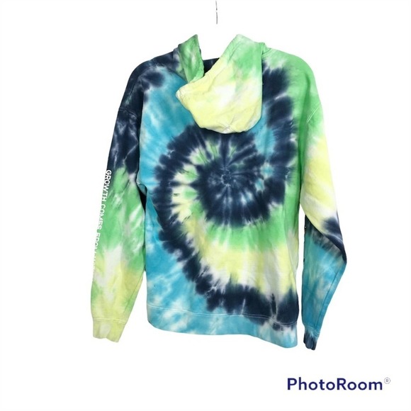 BSR by Samii Ryan tie-dye Growth Comes from Within pull over hoodie size M - Picture 3 of 8